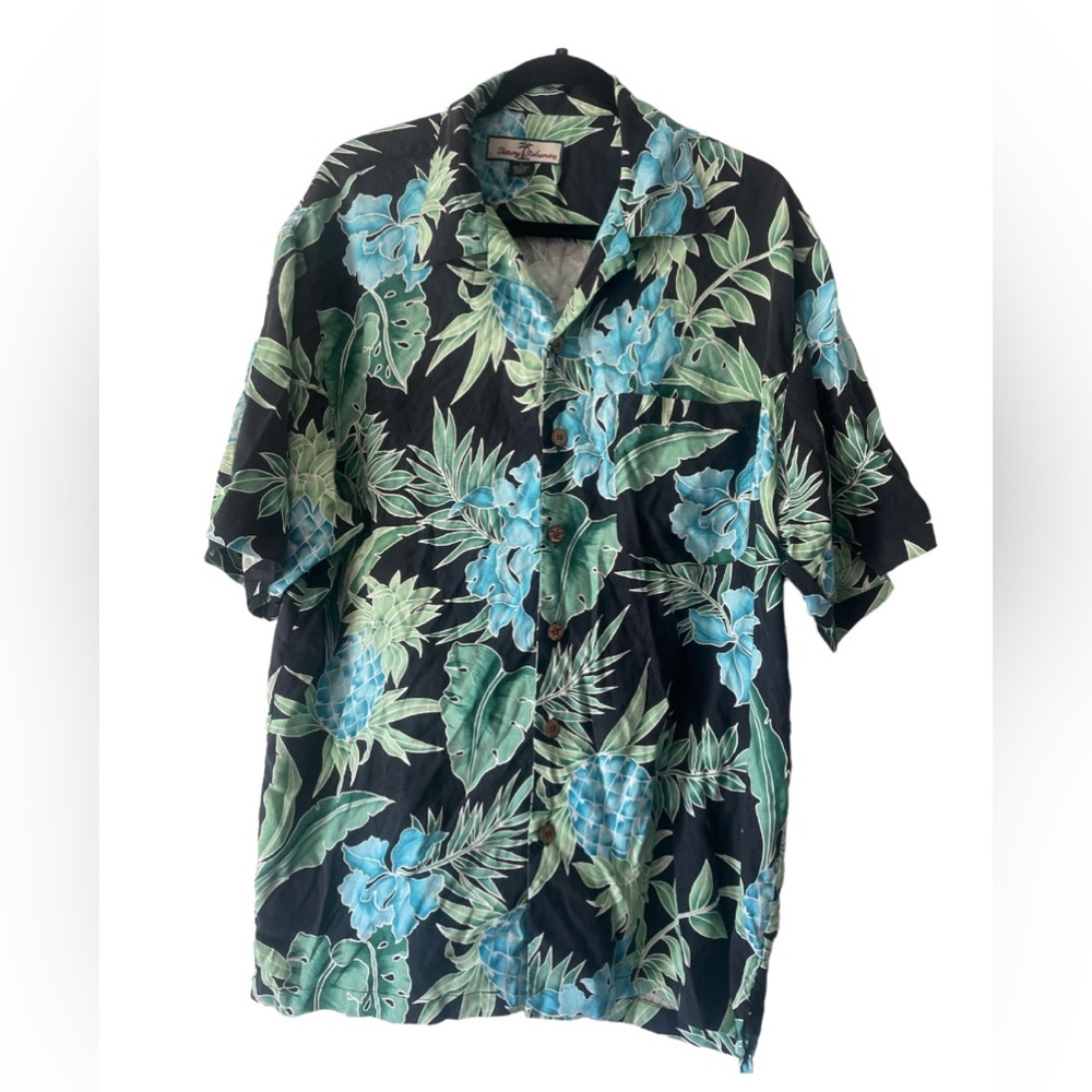 TOMMY BAHAMA Short Sleeve Silk Camp Shirt